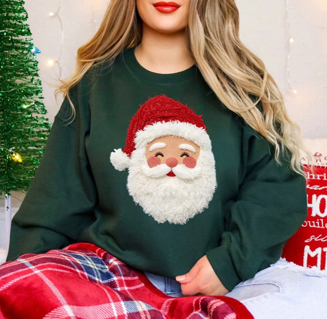 Santa Chenille Sweatshirt