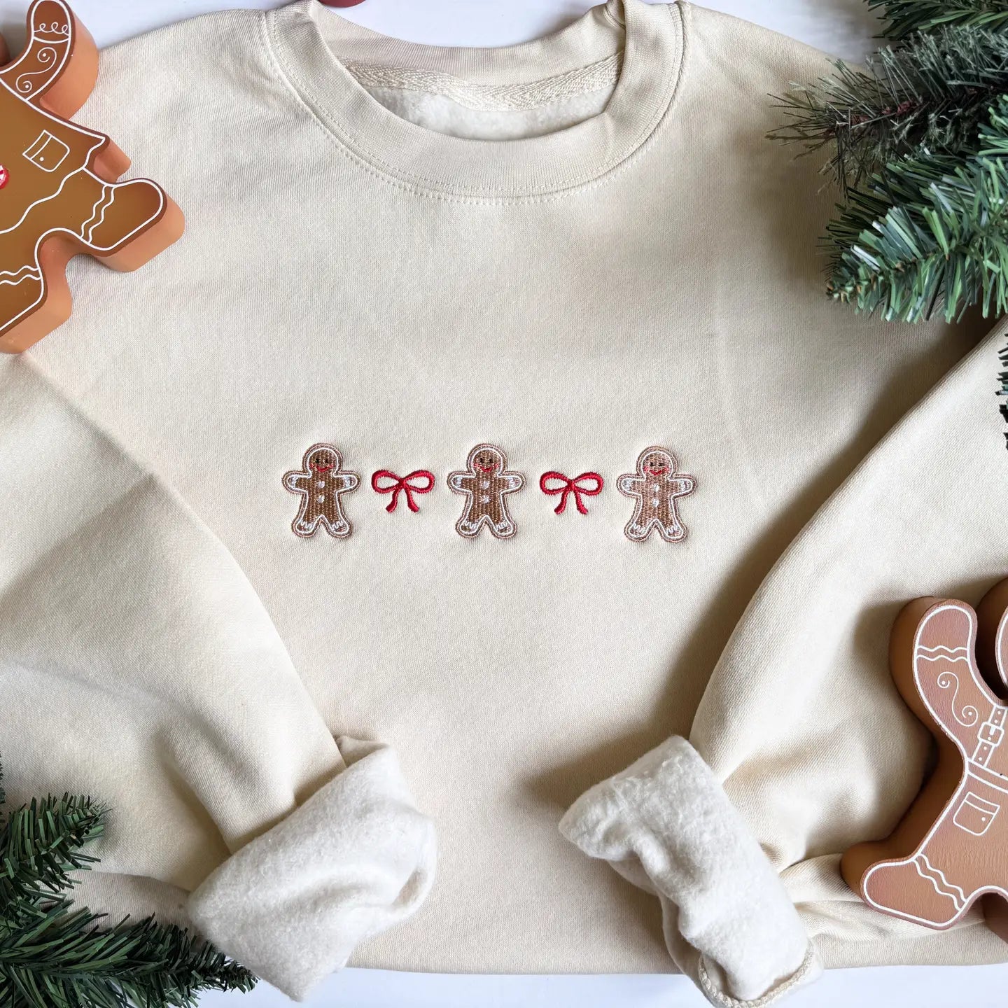 Gingerbread & Bows Sweatshirt