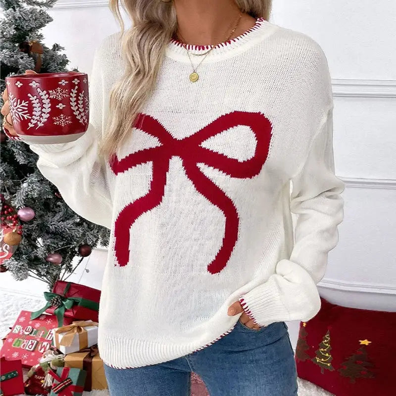 Red Bow Sweater